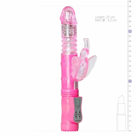 Easytoys Pink Butterfly model wielofunkcyjny z 12 trybami, wodoodporny Easytoys Pink Butterfly model wielofunkcyjny z 12 trybami, wodoodporny