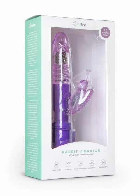 Easytoys Purple Butterfly - Model z 12 trybami pracy, wodoodporny Easytoys Purple Butterfly - Model z 12 trybami pracy, wodoodporny