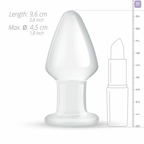 Glas No. 25 - Szklany korek anatomiczny, średni rozmiar, 4,6 cm Glas No. 25 - Szklany korek anatomiczny, średni rozmiar, 4,6 cm