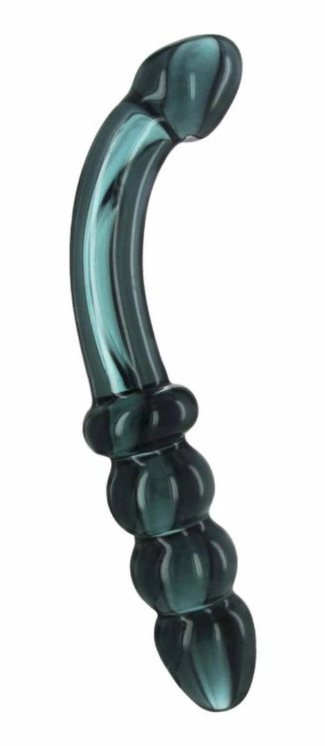 Hamsa Smoky Jade - Szklany model anatomiczny dwustronny G-Spot/Prostata