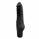 Loving Joy Wibrator silikonowy czarny anatomiczny 20 cm