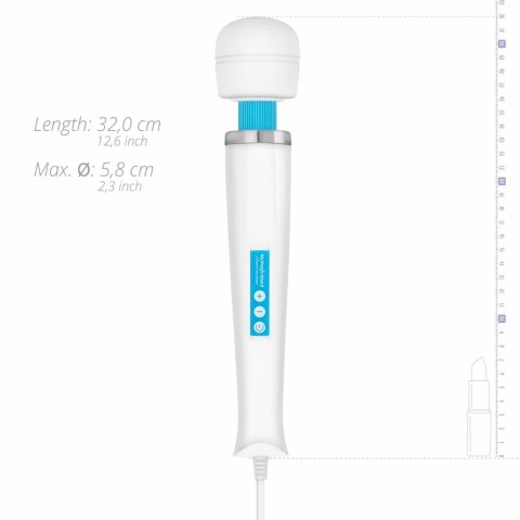 My Magic Wand Blue - Masażer elektryczny 6 trybow, 32cm, silikon My Magic Wand Blue - Masażer elektryczny 6 trybow, 32cm, silikon