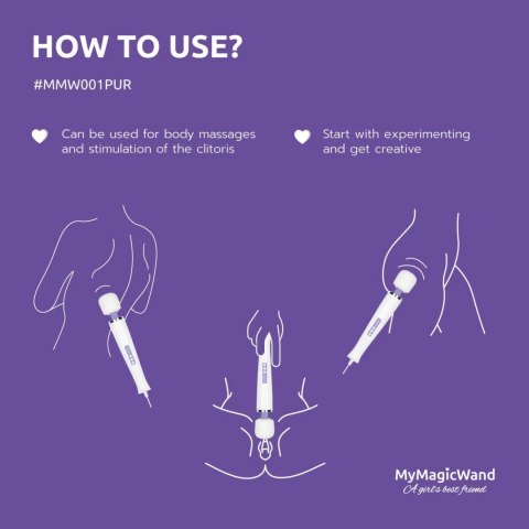 MyMagicWand Purple - wielofunkcyjny masażer o dużej mocy, 6 trybow MyMagicWand Purple - wielofunkcyjny masażer o dużej mocy, 6 trybow