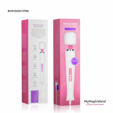 MyMagicWand Rożowy - Masażer z 6 trybami i ergonomicznym uchwytem MyMagicWand Rożowy - Masażer z 6 trybami i ergonomicznym uchwytem