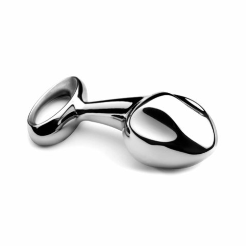 Njoy Pure Plug 2.0 stalowy model z pierścieniem i żebrowaną powierzchnią Njoy Pure Plug 2.0 stalowy model z pierścieniem i żebrowaną powierzchnią