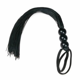 Ouch! Czarna silikonowa biczownica z ergonomicznym uchwytem 45 cm