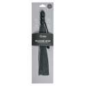 Ouch! Czarna silikonowa biczownica z ergonomicznym uchwytem 45 cm