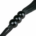 Ouch! Czarna silikonowa biczownica z ergonomicznym uchwytem 45 cm