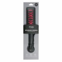Ouch! Skorzana packa XOXO z czerwonym napisem - czarna, 32 cm