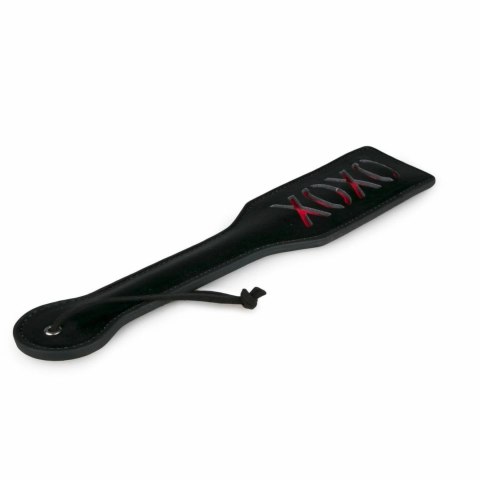 Ouch! Skorzana packa XOXO z czerwonym napisem - czarna, 32 cm Ouch! Skorzana packa XOXO z czerwonym napisem - czarna, 32 cm