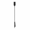 Ouch! Skorzany Bat Czarny z Metalowymi Elementami 45 cm