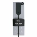 Ouch! Skorzany Bat Czarny z Metalowymi Elementami 45 cm