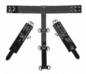 XR Brands Bound System obroża z mankietami neopren, regulacja, czarna