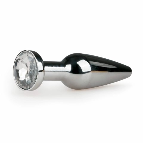 Rimba Aluminium Plug Anatomiczny Srebrny z Kryształem L Rimba Aluminium Plug Anatomiczny Srebrny z Kryształem L