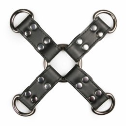 SINNER GEAR Skorzany System Wiązań Black Leather Hogtie Black