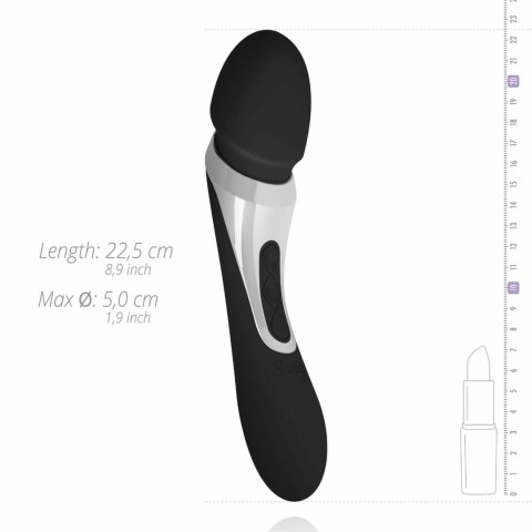 Sway Vibes Wand - Model dwusilnikowy, czarny, wodoodporny Sway Vibes Wand - Model dwusilnikowy, czarny, wodoodporny