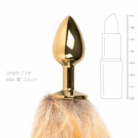 ToyJoy Aluminium Plug z Ogonem Lisim Srebrny 36 cm ToyJoy Aluminium Plug z Ogonem Lisim Srebrny 36 cm