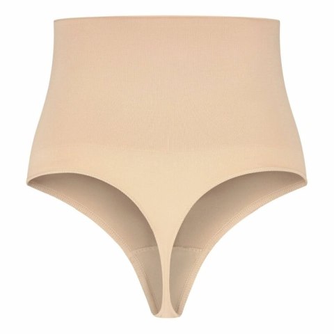 Bye Bra Pas modelujący bezszwowy stringi beżowy XXL wysoki stan Bye Bra Pas modelujący bezszwowy stringi beżowy XXL wysoki stan