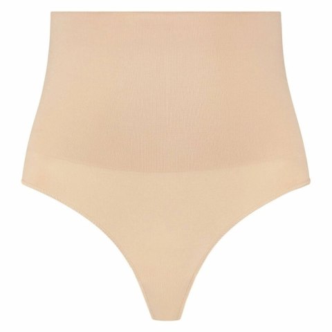 Bye Bra Pas modelujący bezszwowy stringi beżowy XXL wysoki stan Bye Bra Pas modelujący bezszwowy stringi beżowy XXL wysoki stan