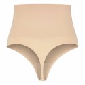 Bye Bra Stringi Bezszwowe Modelujące Beżowe XL Wysoki Stan