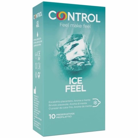 Control Ice Feel 10 szt. miętowy efekt chłodzący zielone 53 mm Control Ice Feel 10 szt. miętowy efekt chłodzący zielone 53 mm