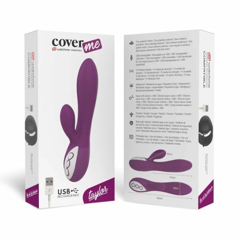 Coverme Taylor - Precyzyjny stymulator punktu G i łechtaczki, Watchme, fioletowy Coverme Taylor - Precyzyjny stymulator punktu G i łechtaczki, Watchme, fioletowy