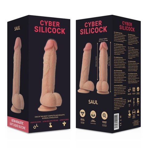 Cybersilicock Saul Model Silikonowy 21cm płynny silikon medyczny Cybersilicock Saul Model Silikonowy 21cm płynny silikon medyczny