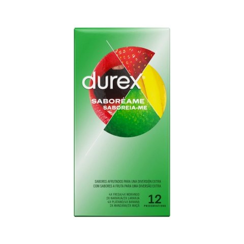 Durex Taste Me 12 szt. Kolorowe prezerwatywy o owocowych aromatach Durex Taste Me 12 szt. Kolorowe prezerwatywy o owocowych aromatach