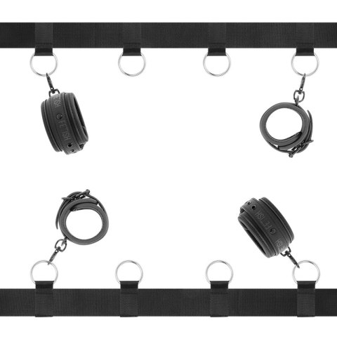 Fetish Submissive Zestaw Pasow Łożkowych z Neoprenową Podszewką Fetish Submissive Zestaw Pasow Łożkowych z Neoprenową Podszewką