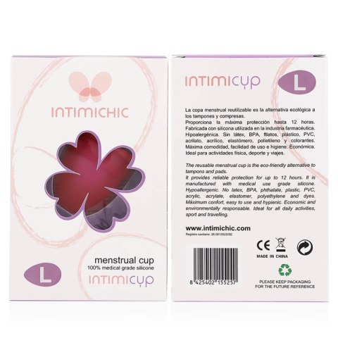 Intimichic Kubeczek Menstruacyjny Medyczny Silikon Rozmiar L Intimichic Kubeczek Menstruacyjny Medyczny Silikon Rozmiar L