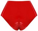LateX Czerwone Majtki Lateksowe z Elementem Zewnętrznym 15cm L
