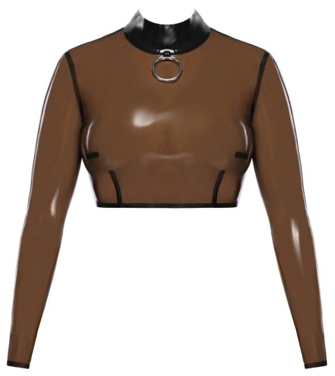 LateX Koszulka Lateksowa Czarna z Długim Rękawem i Pierścieniem L LateX Koszulka Lateksowa Czarna z Długim Rękawem i Pierścieniem L