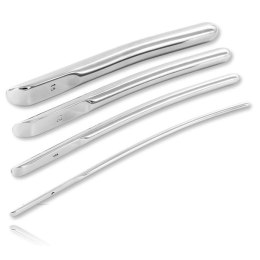 Metal Hard - stalowy ekspander anatomiczny 6 mm z gładkim uchwytem