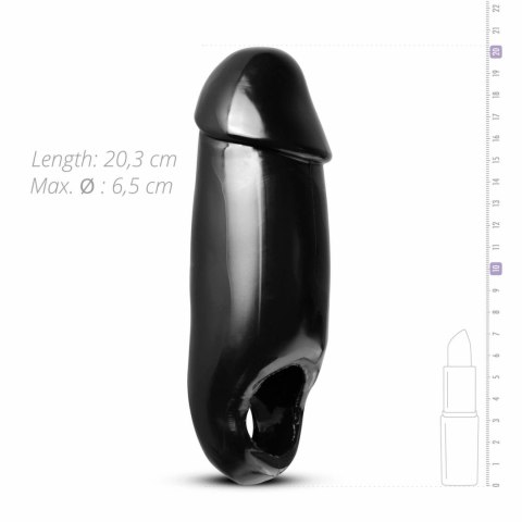 XR Brands Fat Enhancer Black - anatomiczny pierścień powiększający 15 cm XR Brands Fat Enhancer Black - anatomiczny pierścień powiększający 15 cm