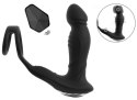 Rebel RC Prostate Plug Zdalny - silikonowy masażer z pierścieniami, czarny