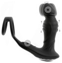 Rebel RC Prostate Plug Zdalny - silikonowy masażer z pierścieniami, czarny