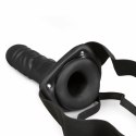 Size Matters Hollow Silicone System z Regulowanymi Pasami Czarny 15 cm