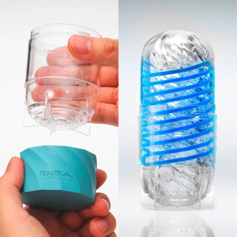 Tenga Spinner Deluxe 01 Drops - innowacyjna maszyna intymna, spiralna struktura Tenga Spinner Deluxe 01 Drops - innowacyjna maszyna intymna, spiralna struktura