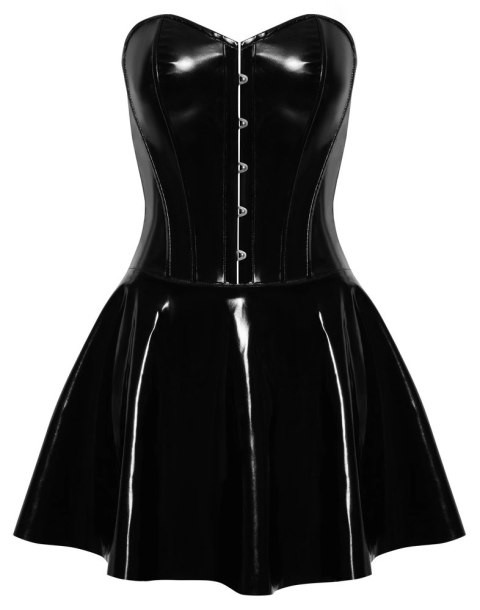 Black Level Sukienka Winylowa Mini Czarna Gorsetowa L Black Level Sukienka Winylowa Mini Czarna Gorsetowa L