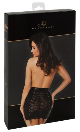 Noir Mini Spodniczka Orgia Czarna XL - Koronkowa Wstawka, Powerwet