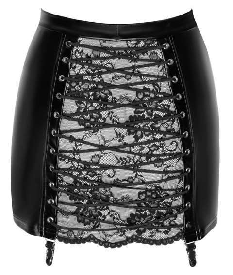 Noir Mini Spodniczka Orgia Czarna XL - Koronkowa Wstawka, Powerwet Noir Mini Spodniczka Orgia Czarna XL - Koronkowa Wstawka, Powerwet
