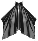 Noir Orgia Top z Tiulu Czarny L Zwiewny Asymetryczny Halterneck
