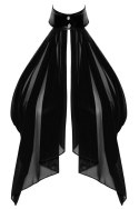Noir Orgia Top z Tiulu Czarny L Zwiewny Asymetryczny Halterneck