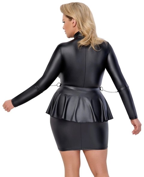 Cottelli Bondage Sukienka XL Czarna Matowa z Łańcuszkami i Mankietami Cottelli Bondage Sukienka XL Czarna Matowa z Łańcuszkami i Mankietami