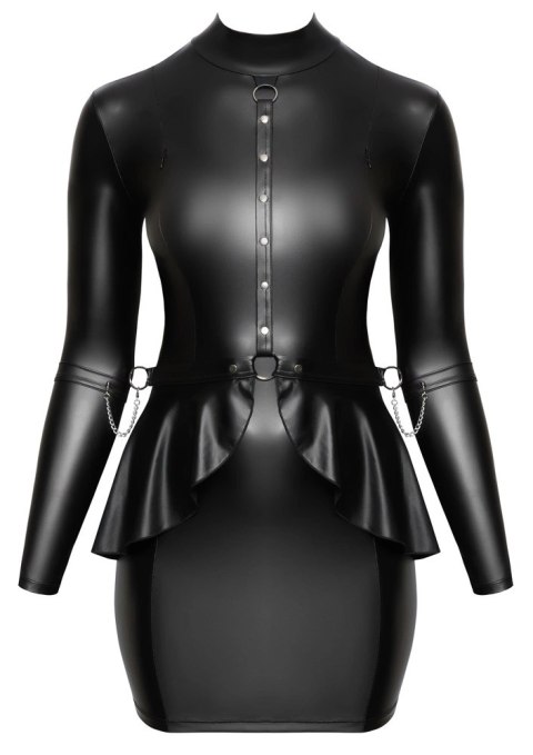 Cottelli Bondage Sukienka XL Czarna Matowa z Łańcuszkami i Mankietami Cottelli Bondage Sukienka XL Czarna Matowa z Łańcuszkami i Mankietami
