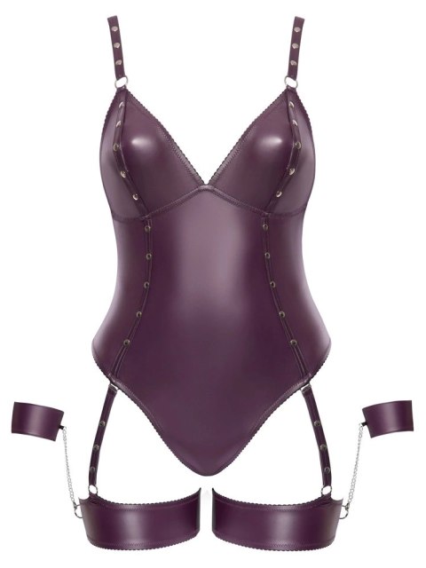 Cottelli Collection Body Bondage XL fioletowe z kajdankami i mankietami Cottelli Collection Body Bondage XL fioletowe z kajdankami i mankietami