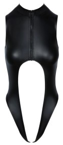 Cottelli Lingerie Body czarne matowe z zamkiem, otwarty kroj L
