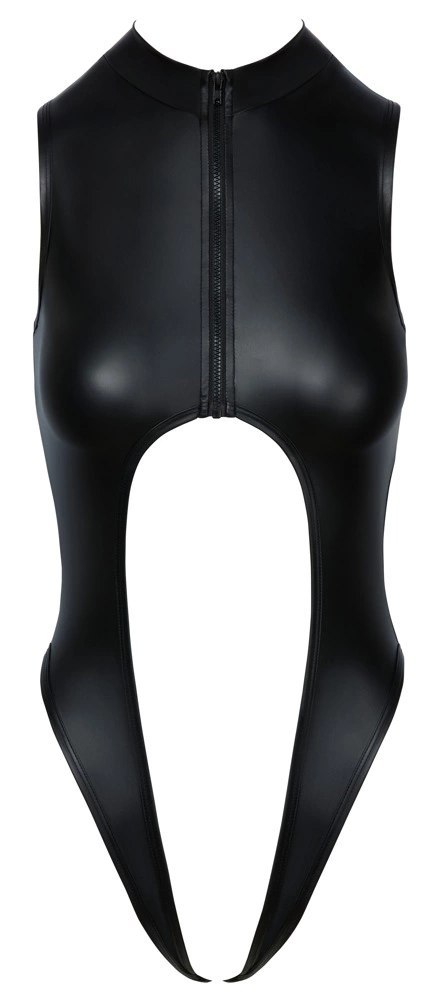 Cottelli Lingerie Body matowe czarne, otwarte przod/tył/krok, M Cottelli Lingerie Body matowe czarne, otwarte przod/tył/krok, M