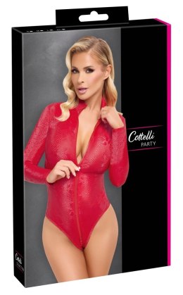 Cottelli PARTY Body Czerwony Motyw Skory Węża Rozmiar M