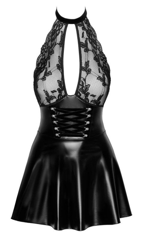 Noir Orgia Exclusive XL - Czarna sukienka mini bez plecow, koronka Noir Orgia Exclusive XL - Czarna sukienka mini bez plecow, koronka